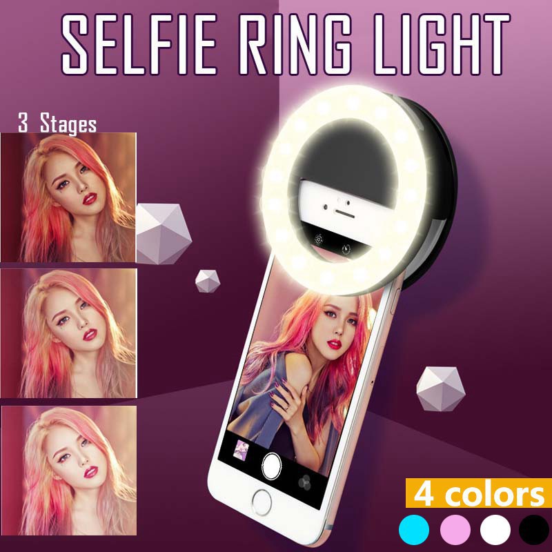 Photography Lighting Game - LED Selfie Ring Light 3 Level