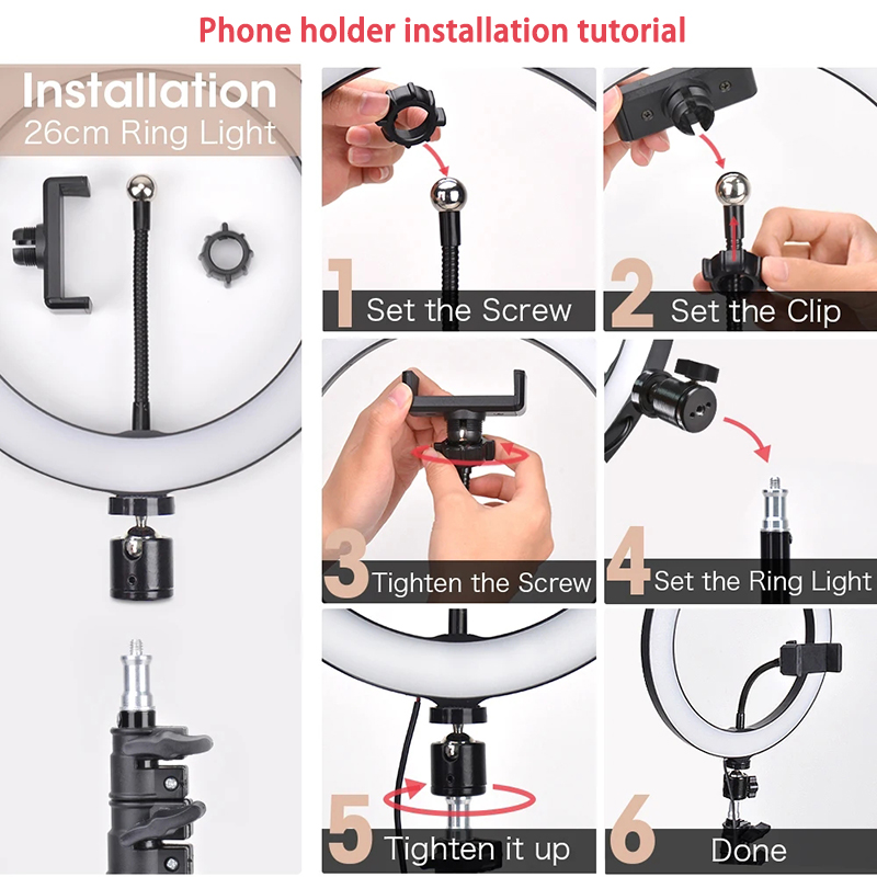 16/26/33cm Selfie Ring Light P - Photography Lighting Description 评论和价格