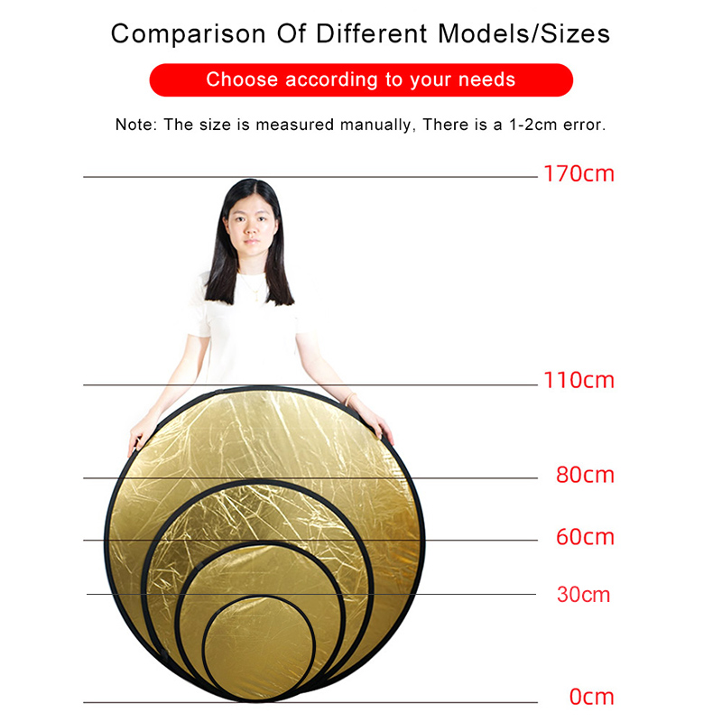 2in1 Round Portable Reflector  - Photography Lighting Handheld 评论和价格
