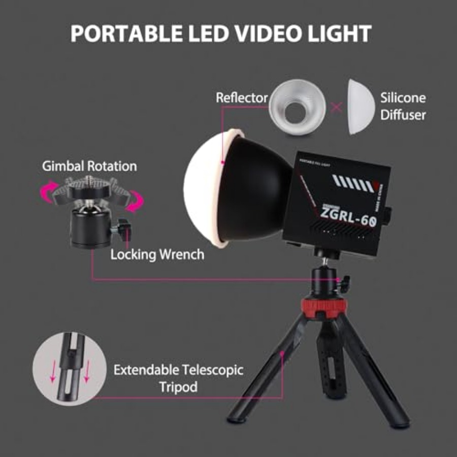60W COB LED Video Light Handhe - Photography Lighting Handheld 评论和价格