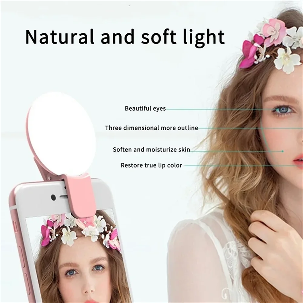 Portable Mini Selfie Ring Ligh - Photography Lighting Game 评论和价格