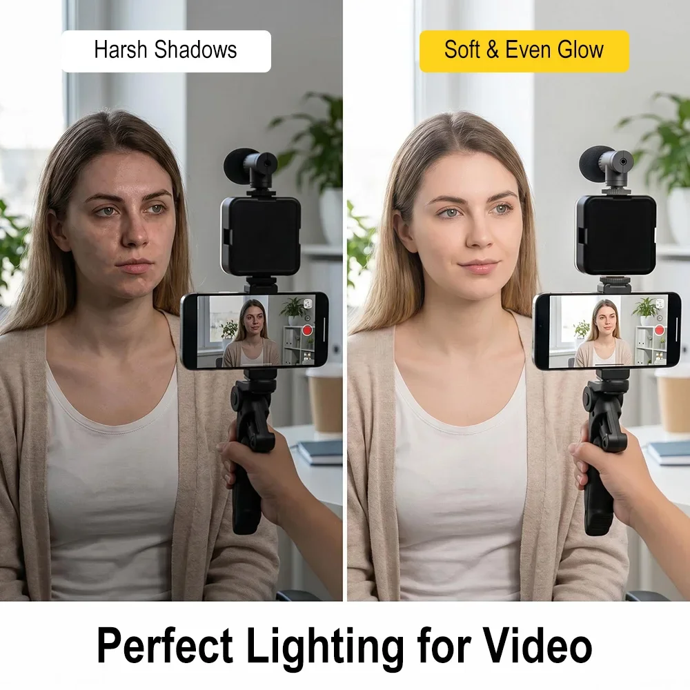 Smartphone Vlogging Kit Led Vi - Photography Lighting Kit Portable 评论和价格