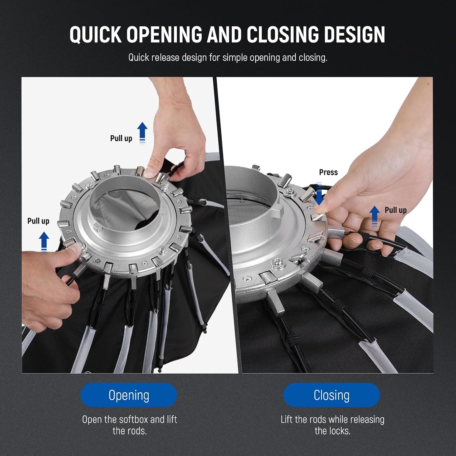 Parabolic Softbox with Bowens  - Photography Lighting Meter 评论和价格