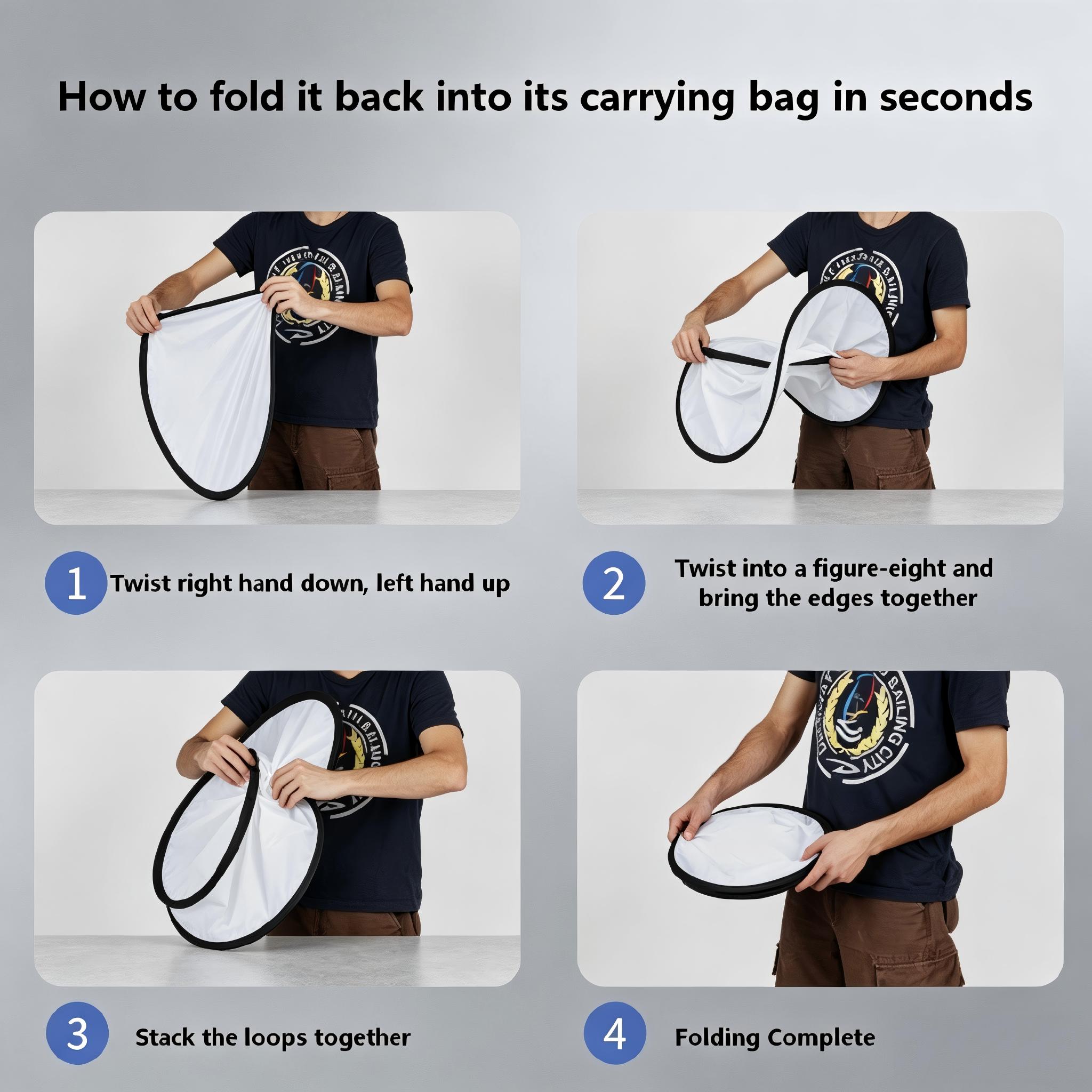 Photography Reflector 2 In 1 L - Photography Lighting Kit Portable 评论和价格